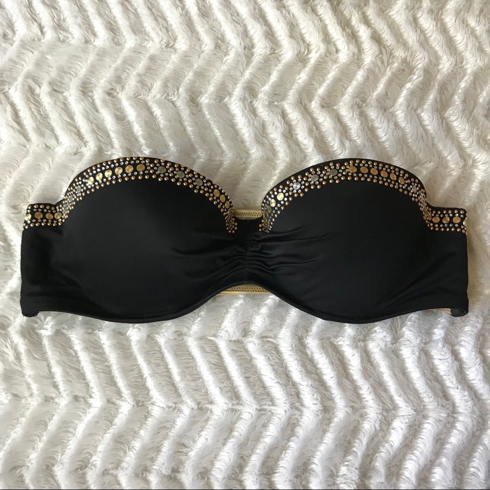 Victoria’s Secret Black & Gold Swim Bandeau